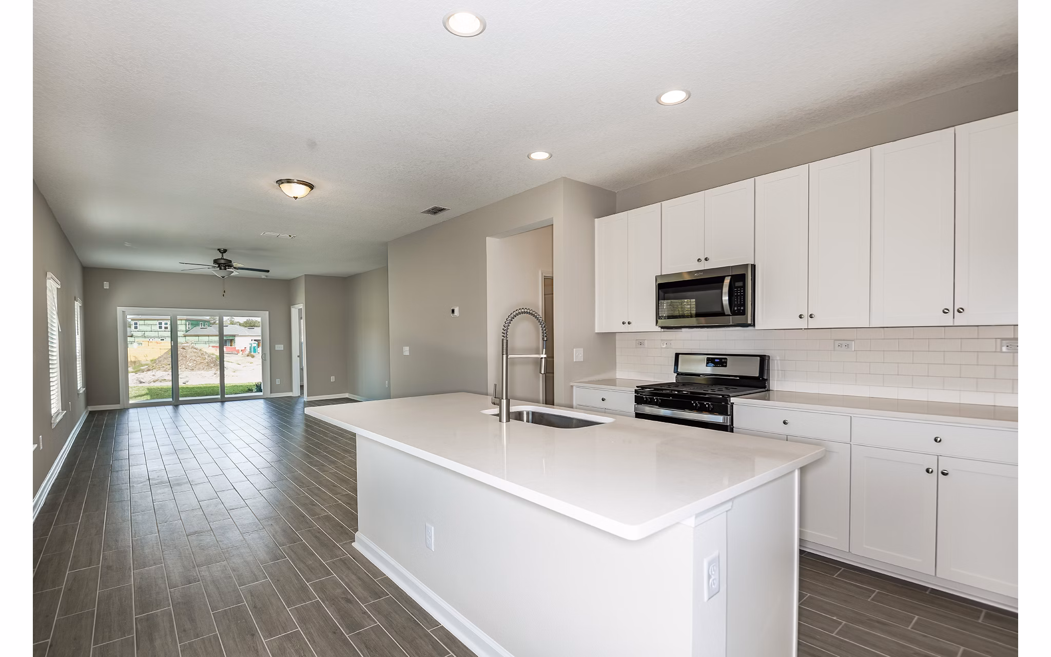 kitchen at 360 Communities at Shearwater Apartments