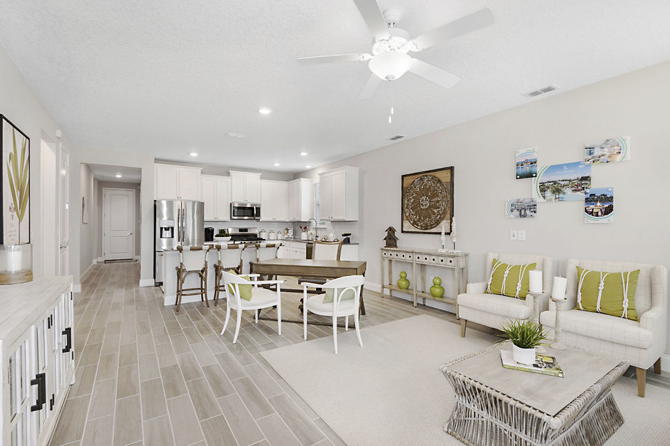 living room at 360 Communities at Shearwater Apartments