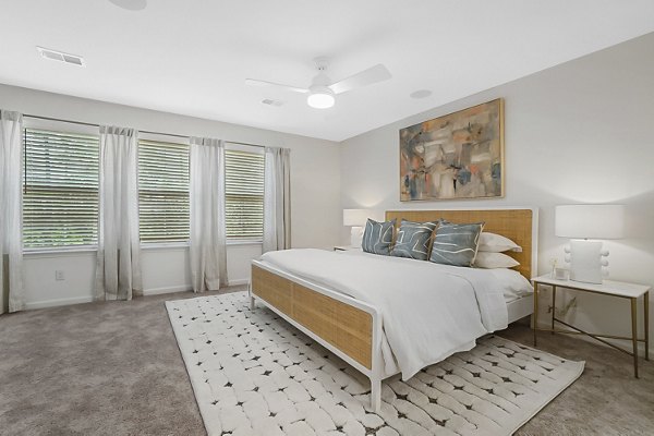 bedroom at Harmon Foxbank Apartments