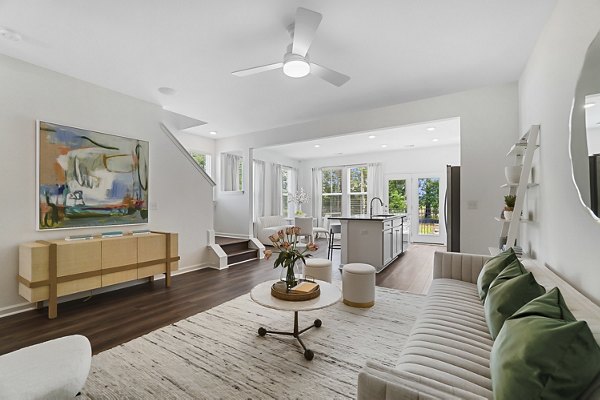 living room at Harmon Foxbank Apartments