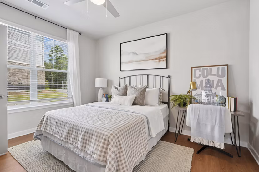bedroom at The One at Columbia Apartments 
