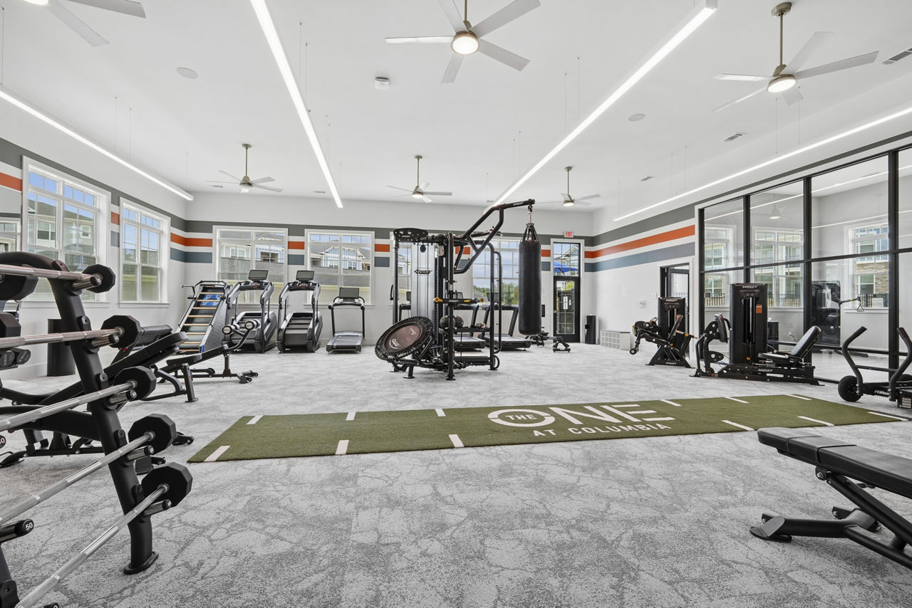 Gym at The One At Columbia (3 of 3)