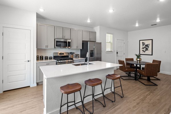 kitchen at Frame Med Center Apartments 