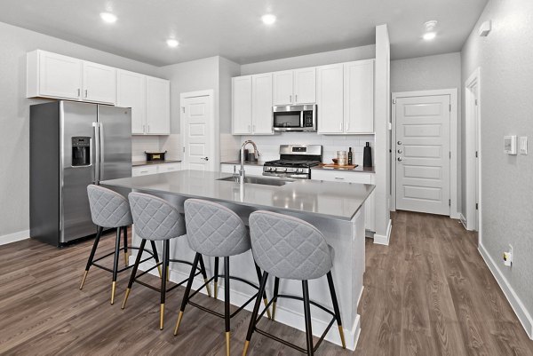 kitchen at Frame Med Center Apartments 