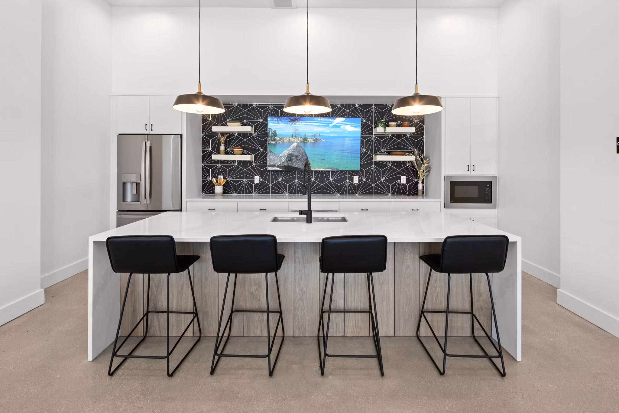 kitchen at Frame Med Center Apartments 