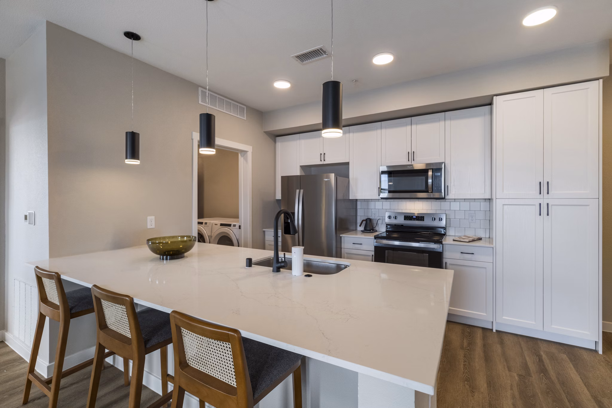 kitchen at Solwyn Apartments 