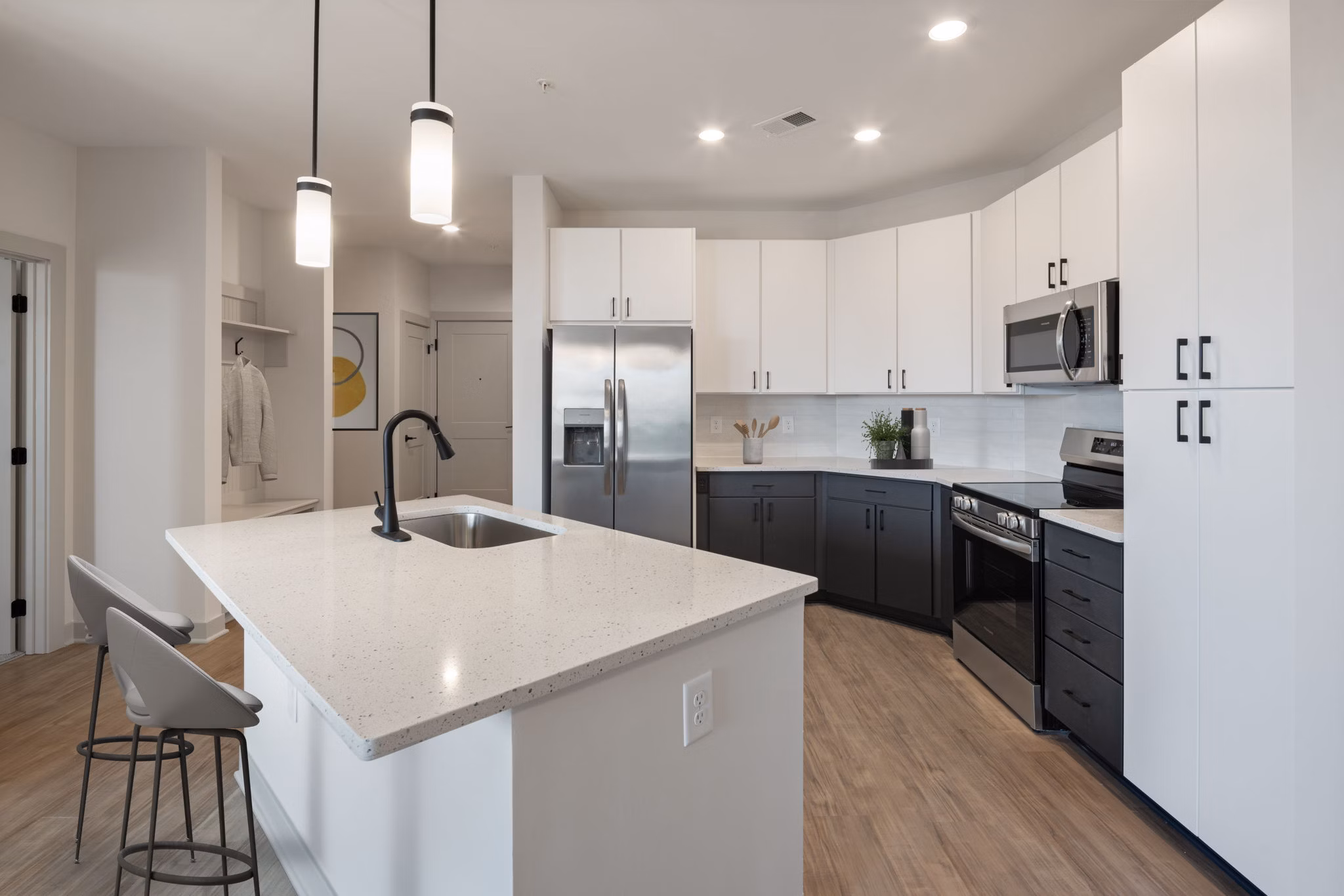 kitchen at The Ballast on Salem Apartments