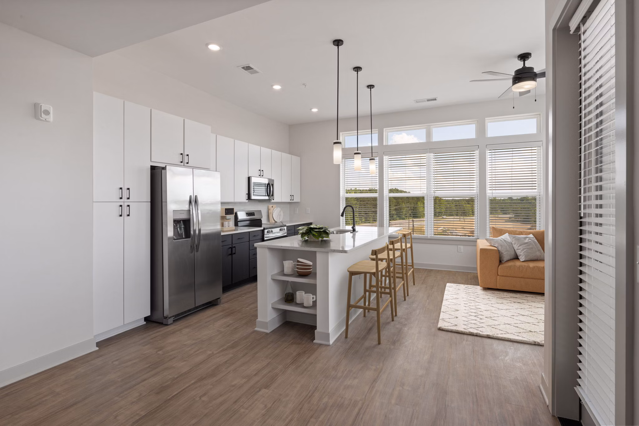 kitchen at The Ballast on Salem Apartments
