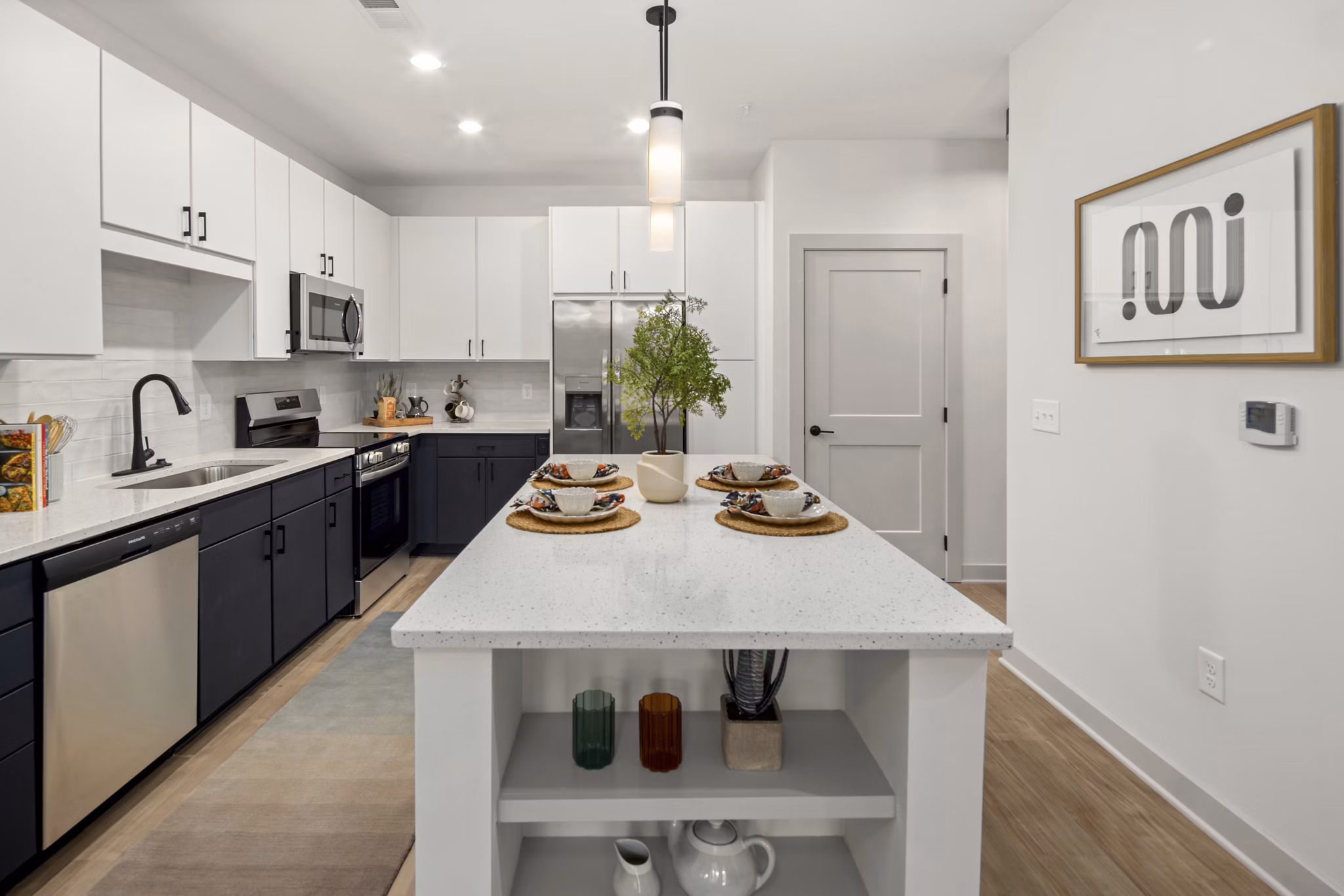 kitchen at The Ballast on Salem Apartments