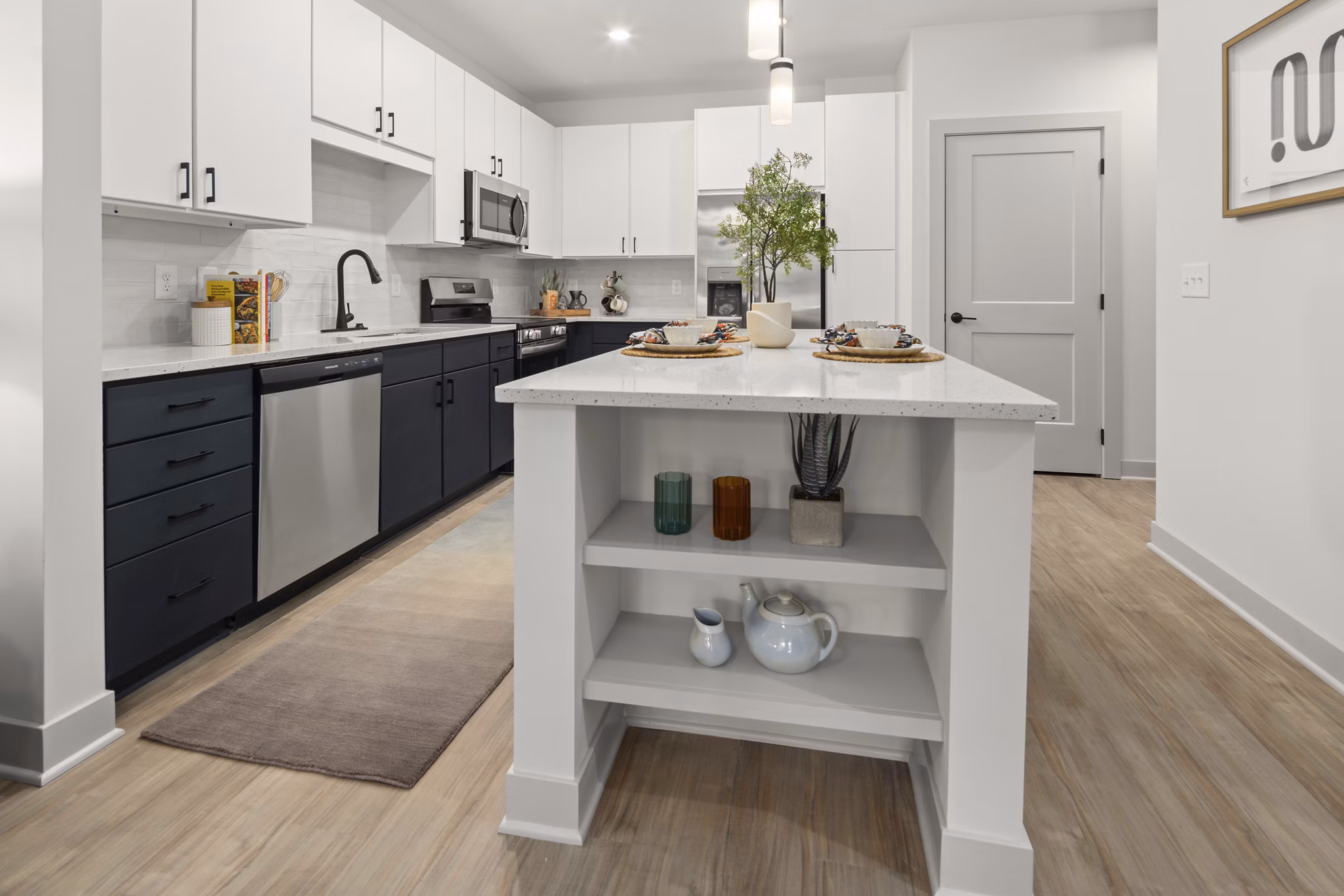 kitchen at The Ballast on Salem Apartments