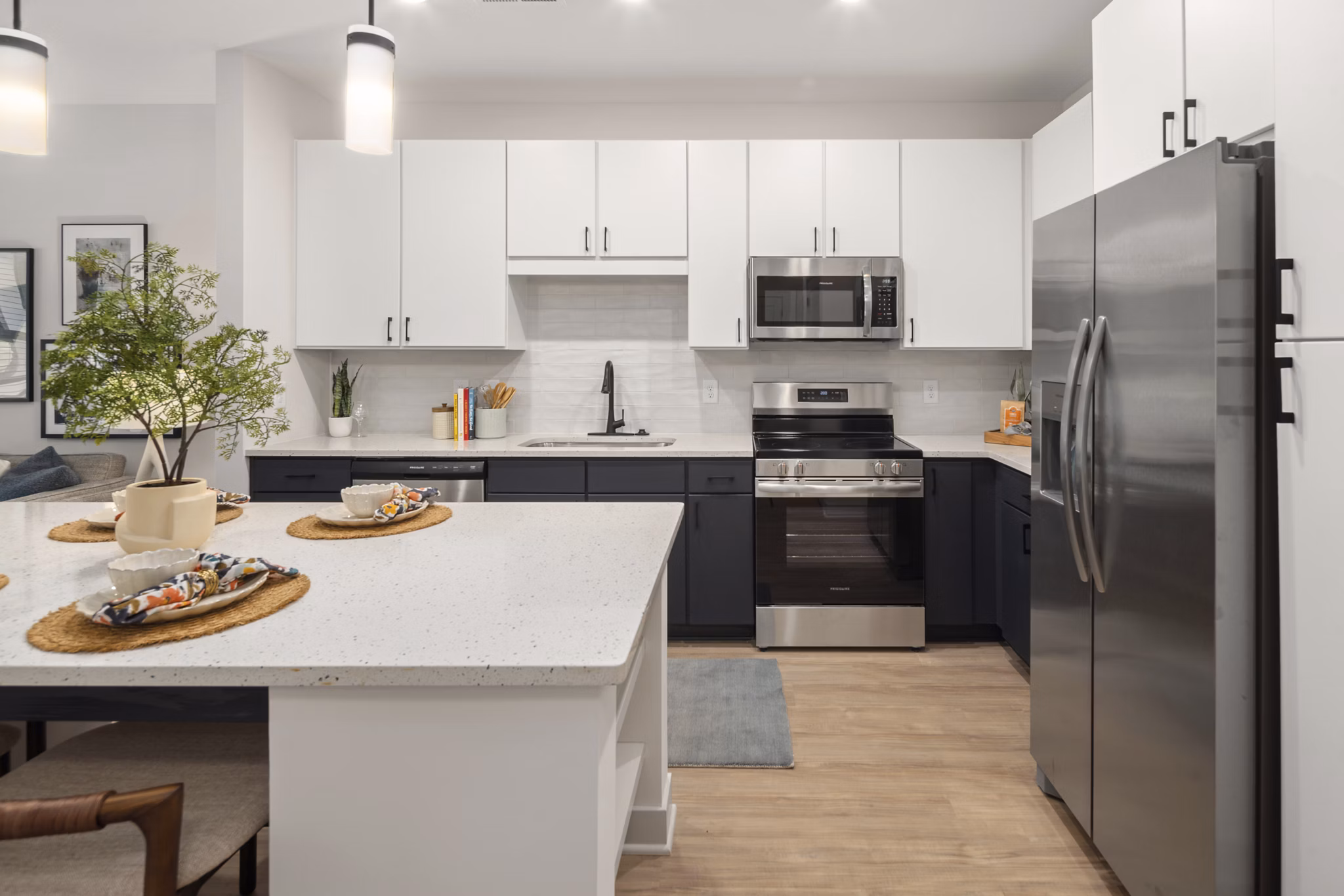 kitchen at The Ballast on Salem Apartments
