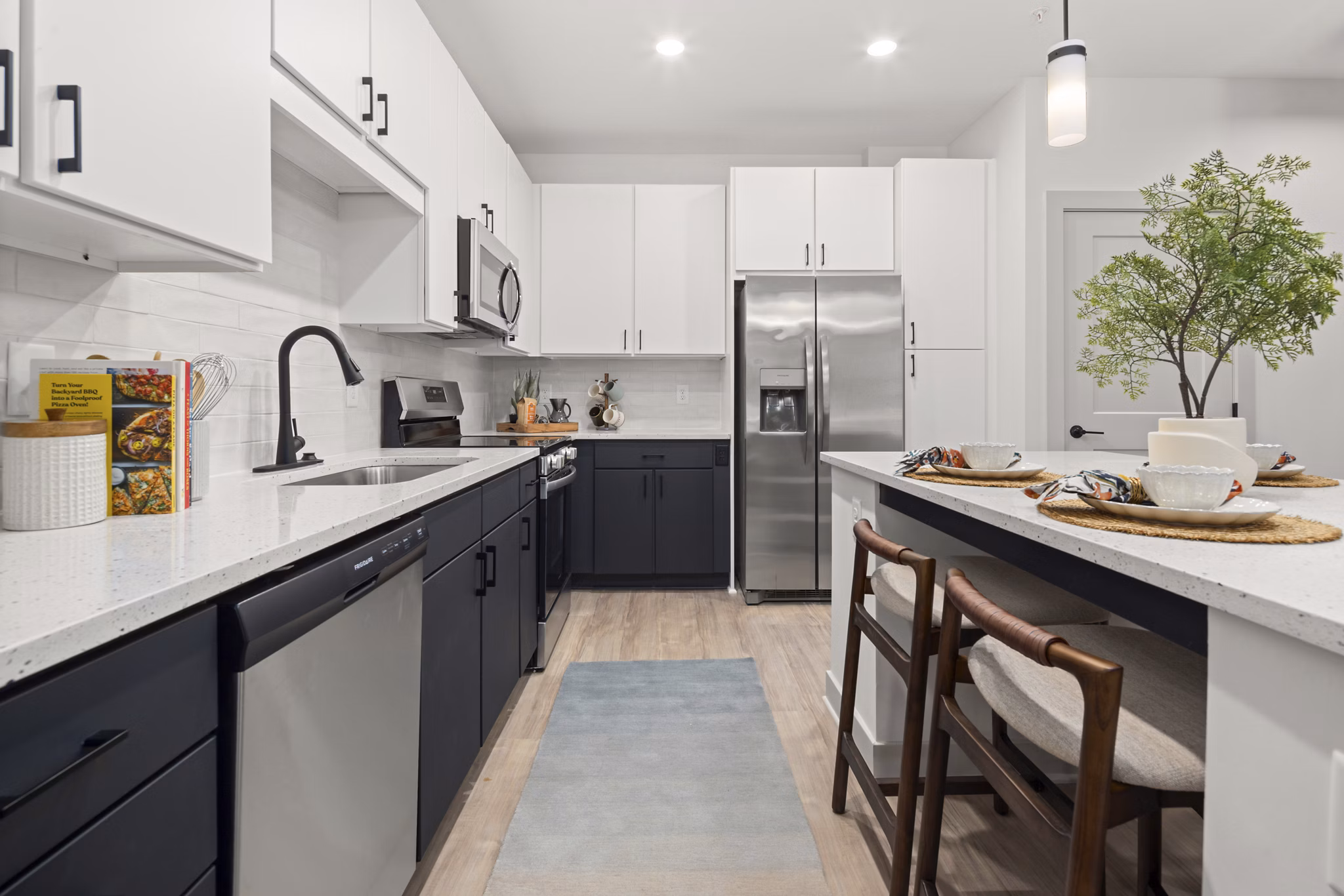 kitchen at The Ballast on Salem Apartments