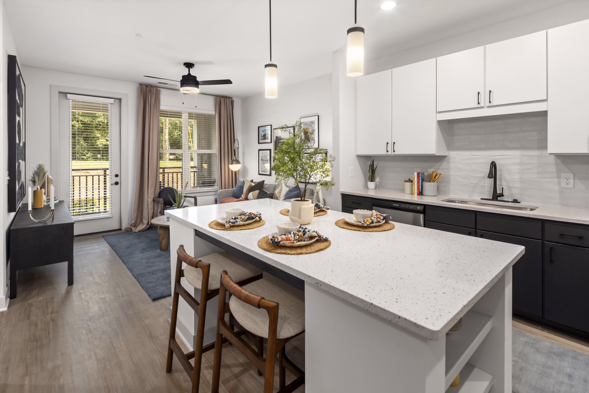 kitchen at The Ballast on Salem Apartments