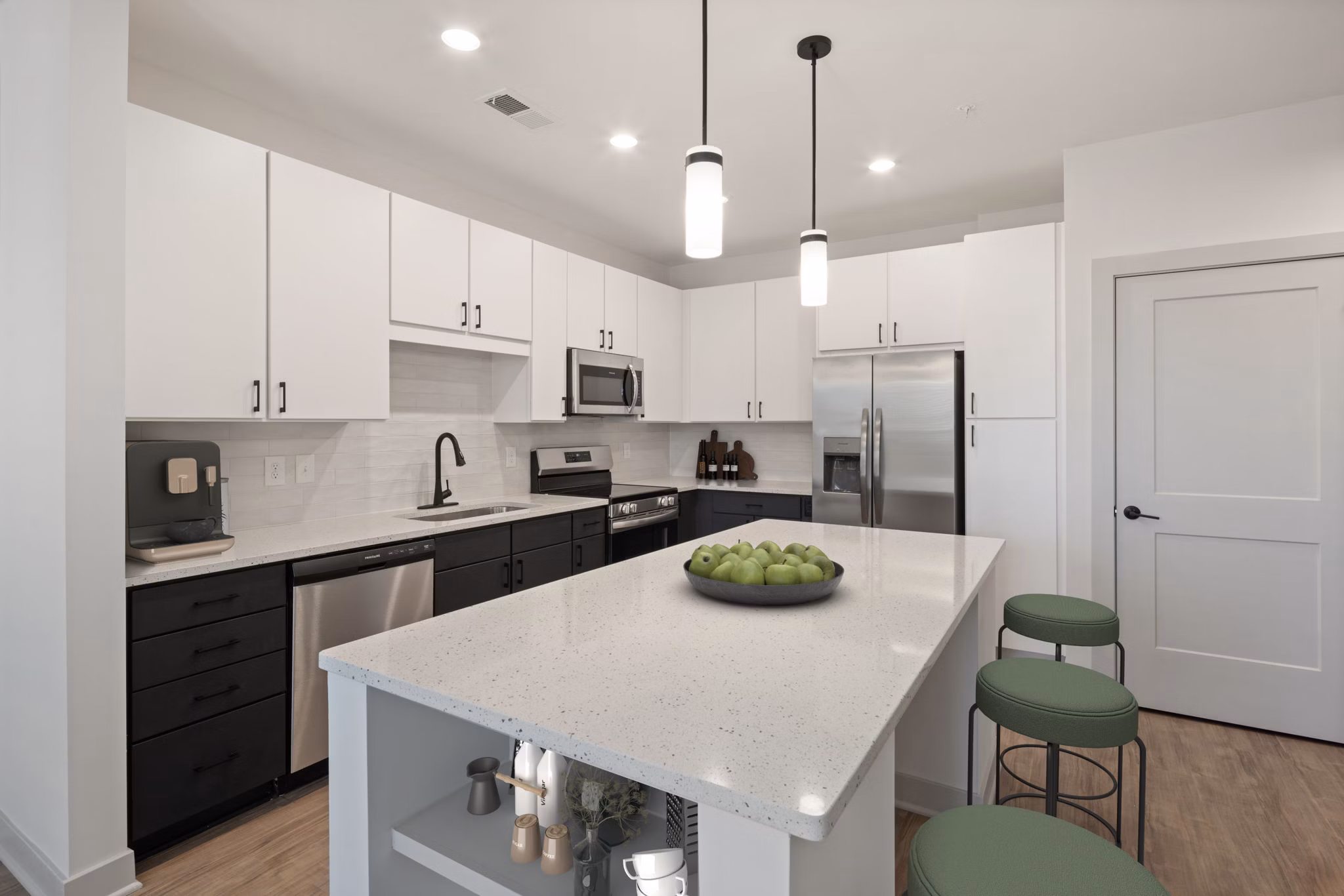 kitchen at The Ballast on Salem Apartments