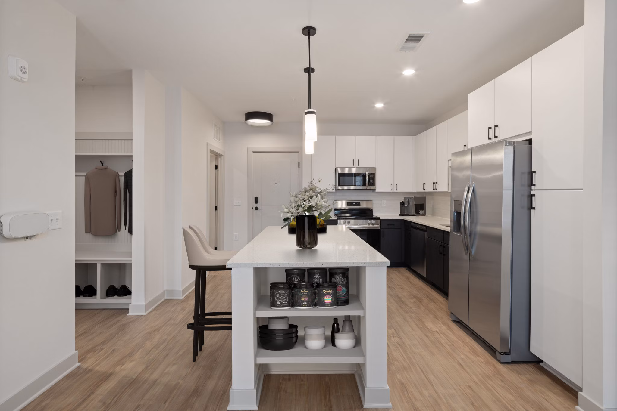 kitchen at The Ballast on Salem Apartments