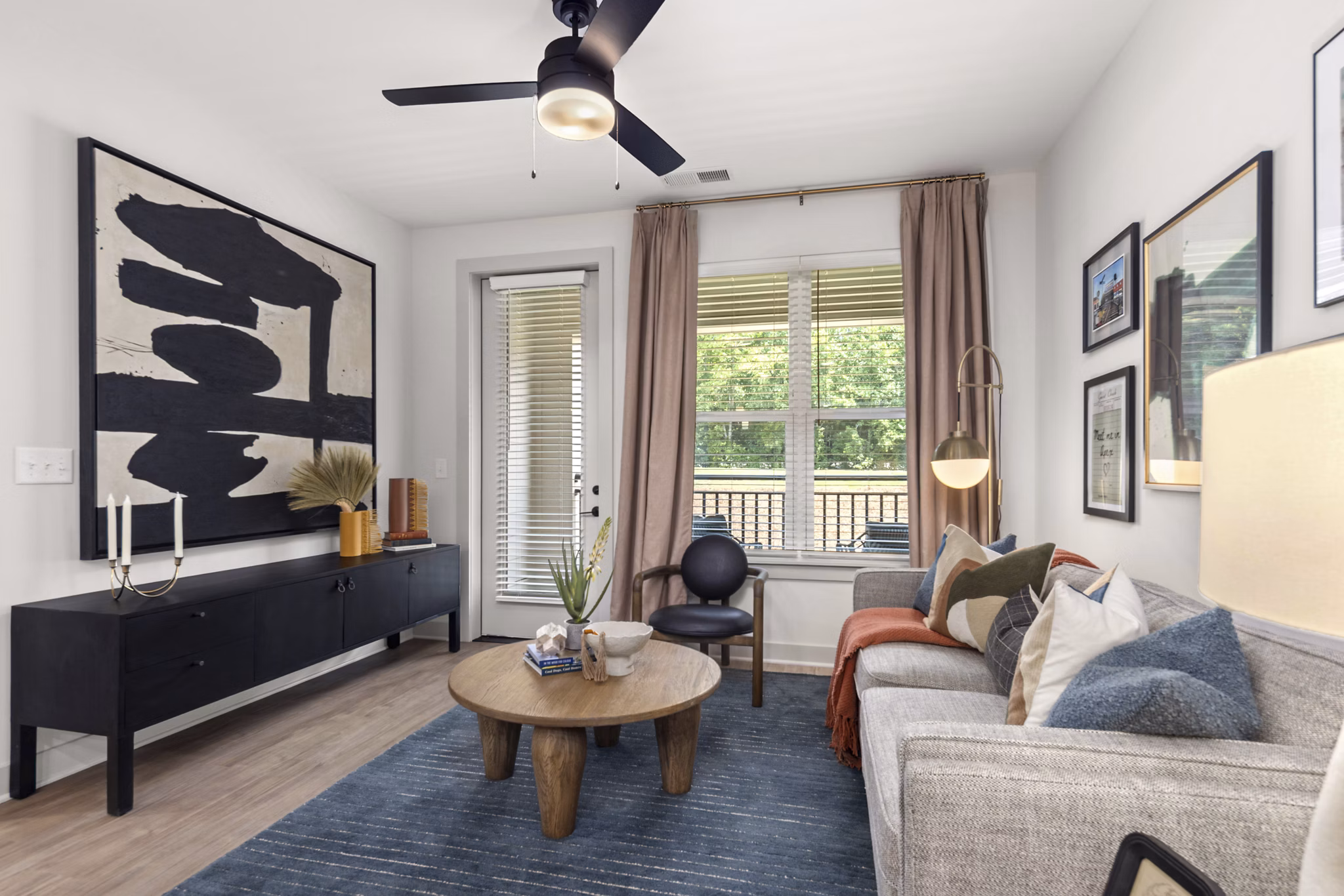 living room at The Ballast on Salem Apartments