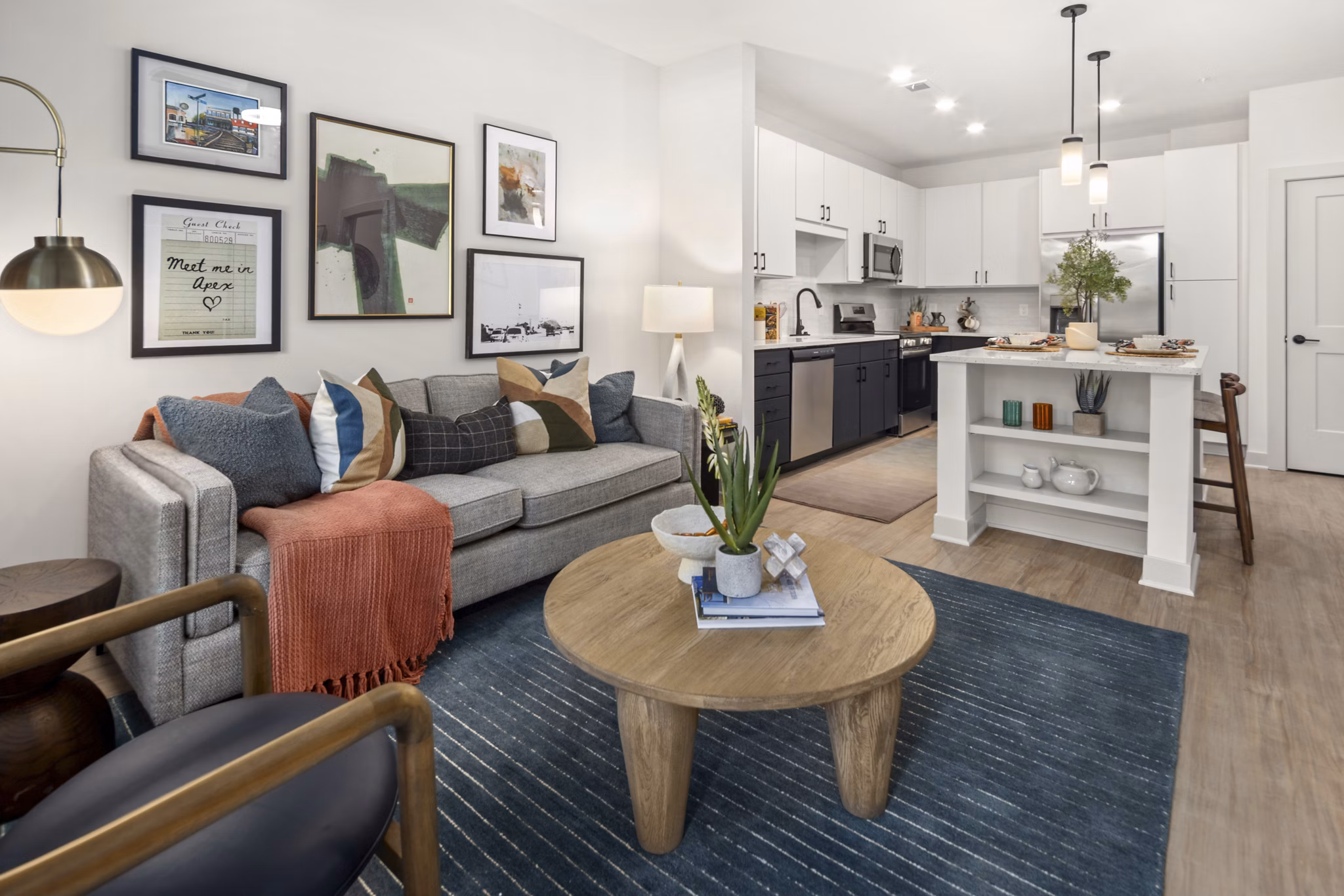living room at The Ballast on Salem Apartments