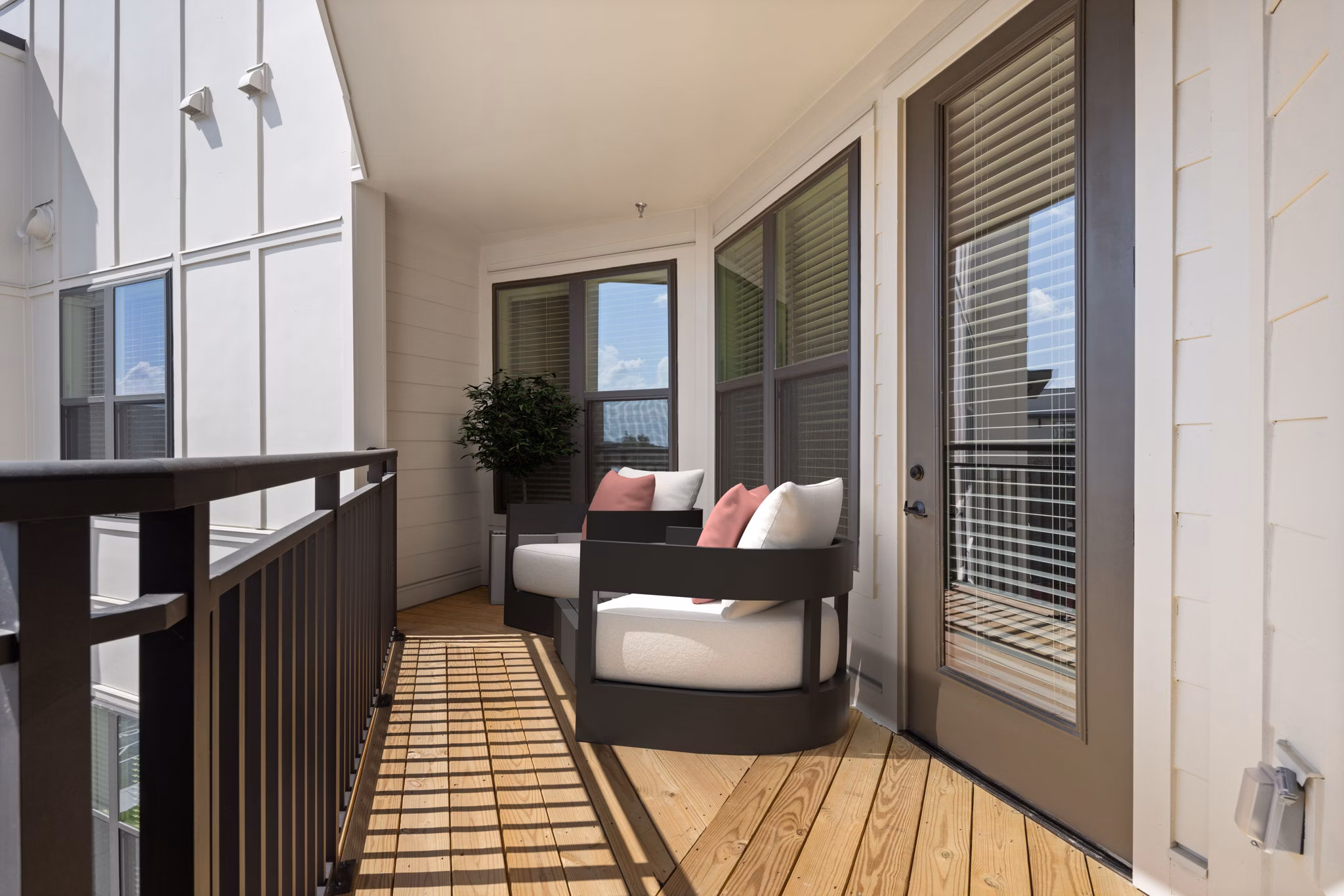 balcony at The Ballast on Salem Apartments
