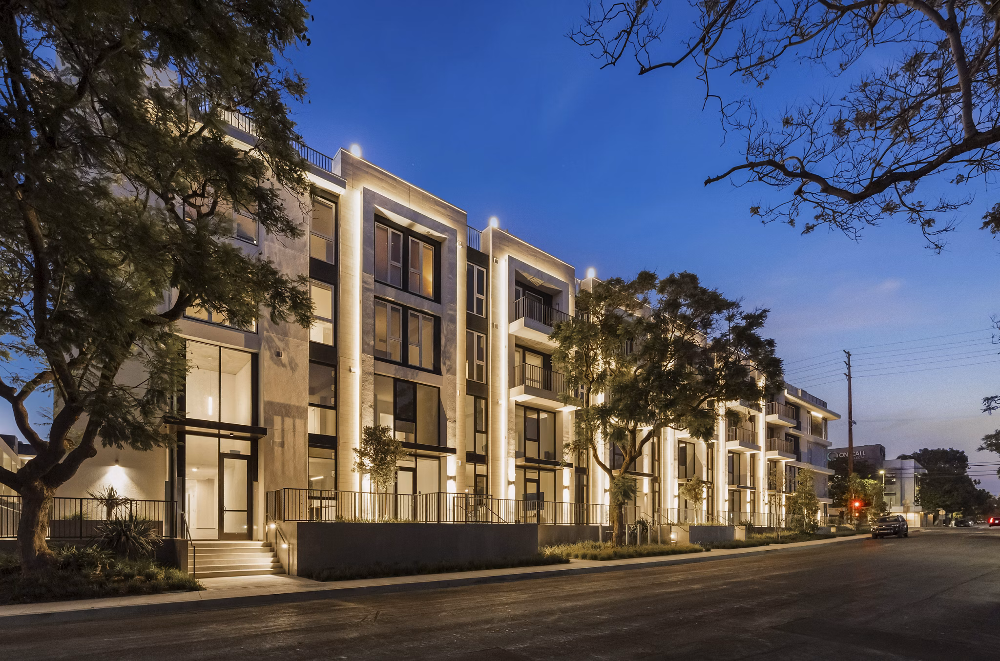 building at Overland & Ayres Apartments