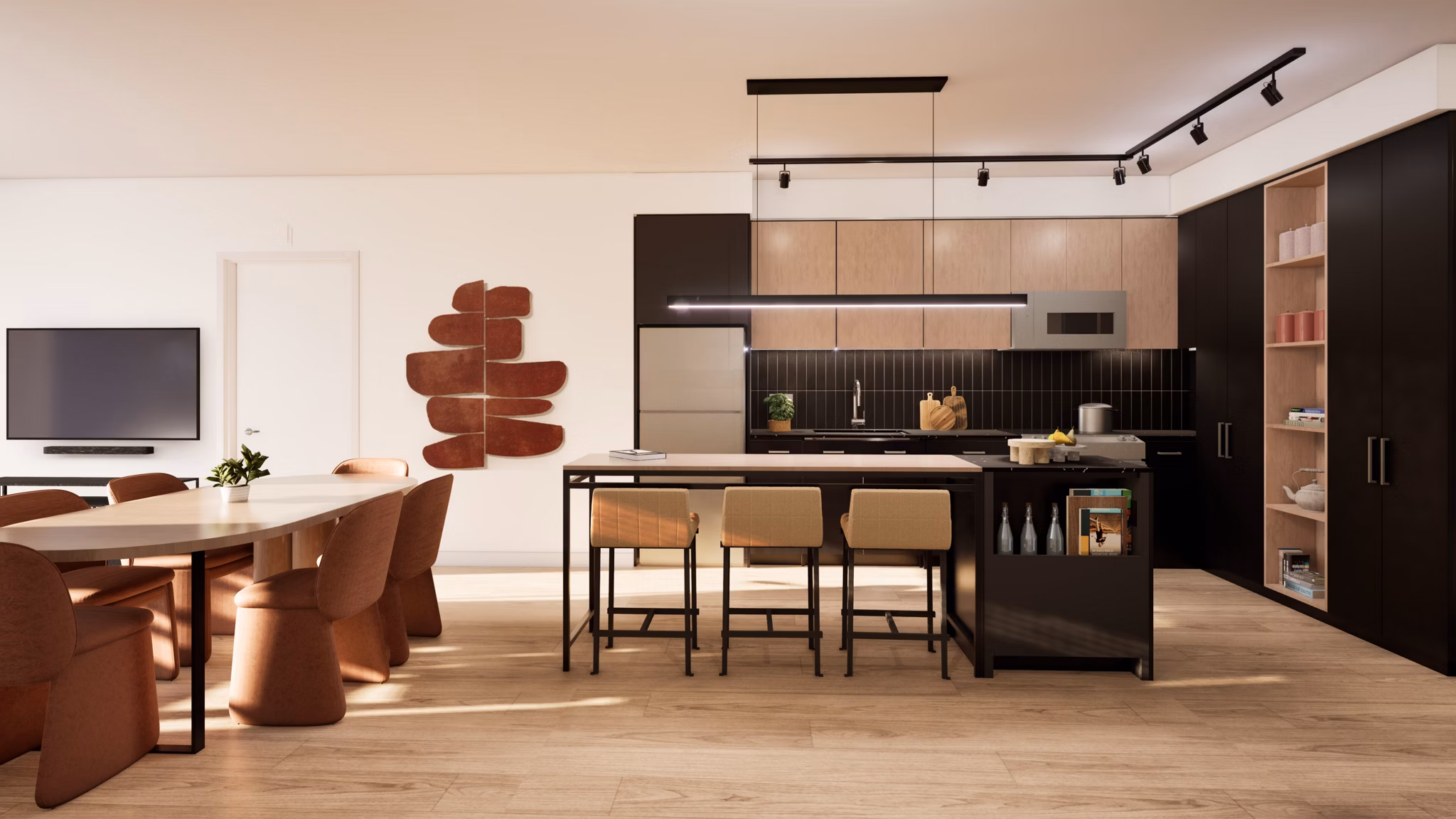 rendering for Overland & Ayres Apartments