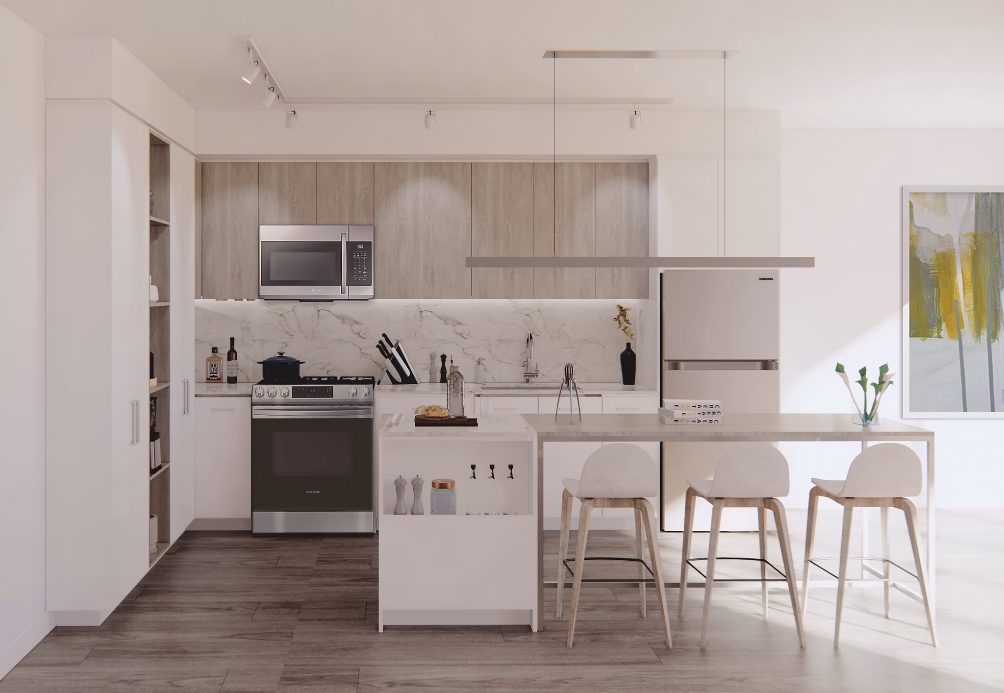 rendering for Overland & Ayres Apartments