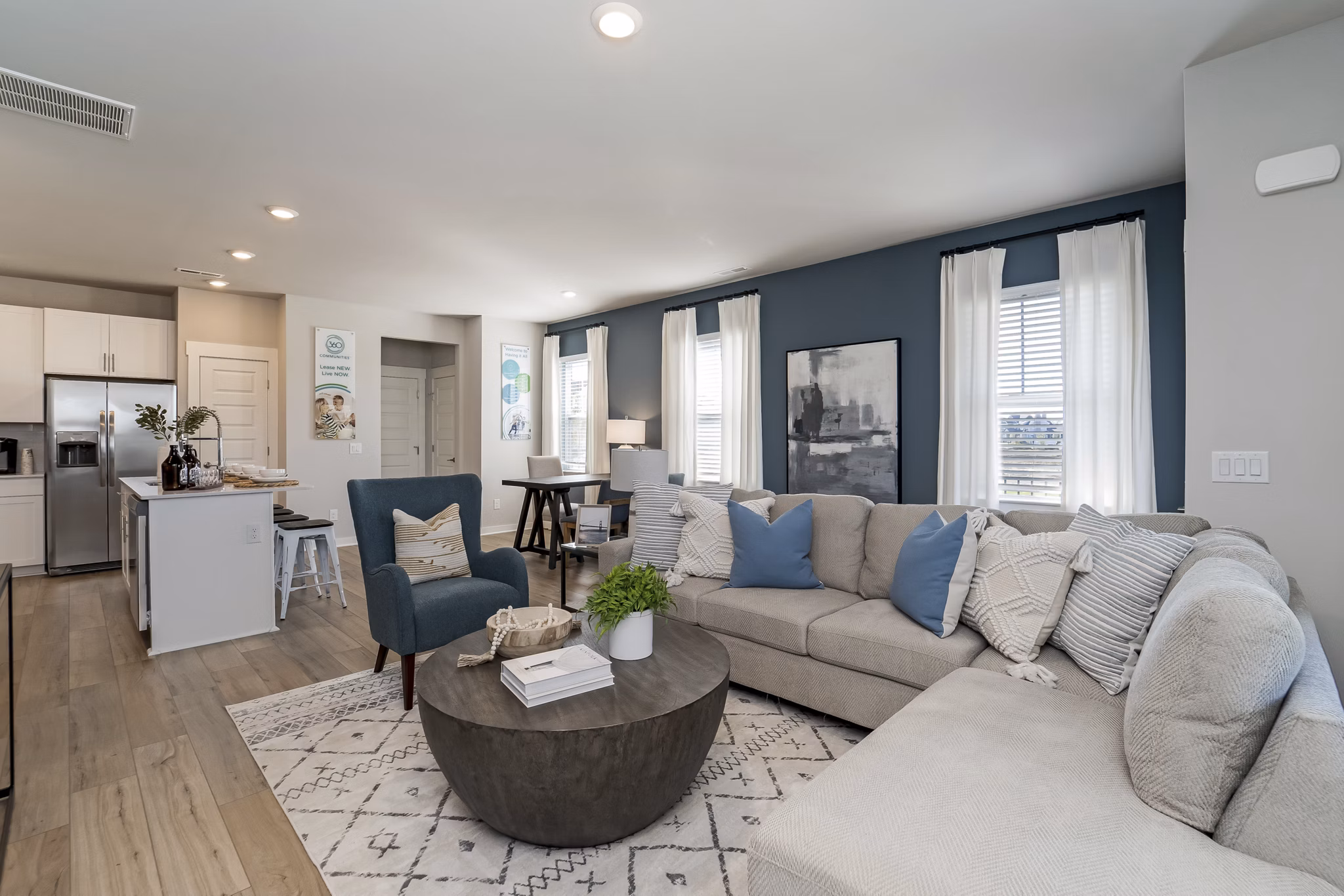 living room at Durham Farms Apartments