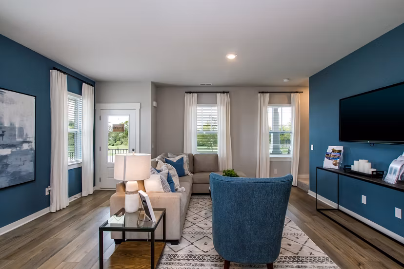 living room at Durham Farms Apartments