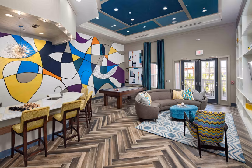 clubhouse at M South Apartments