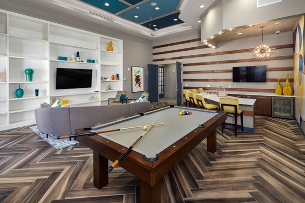 game room at M South Apartments