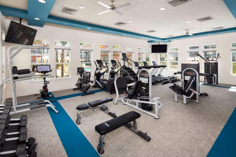 fitness center at M Southa Apartments