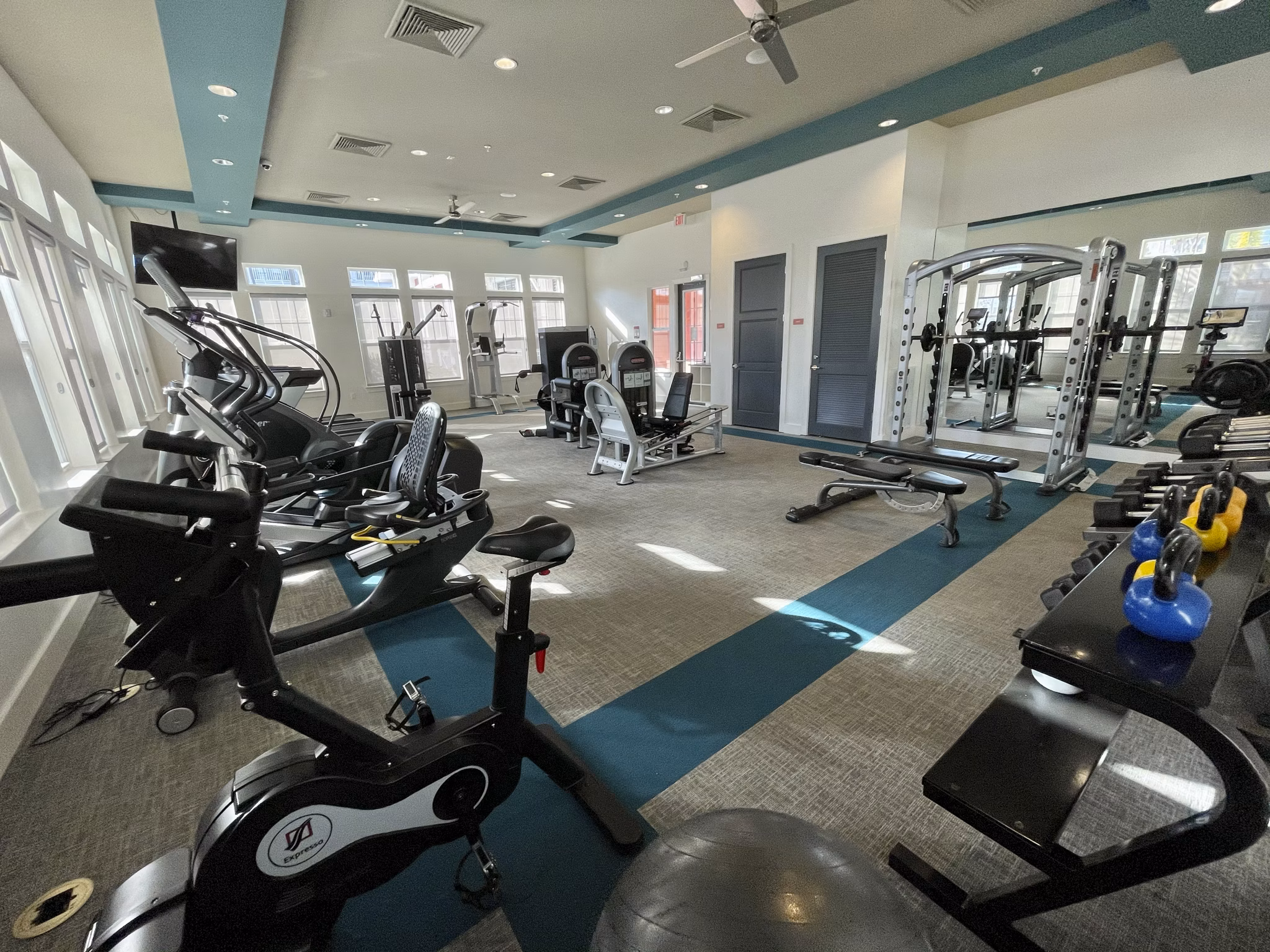 fitness center at M Southa Apartments