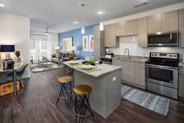 kitchen at M South Apartments