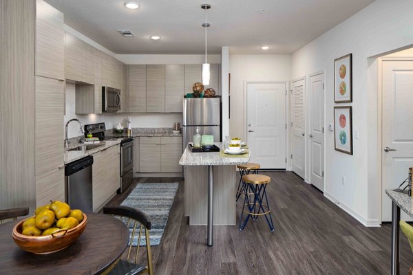 kitchen at M South Apartments