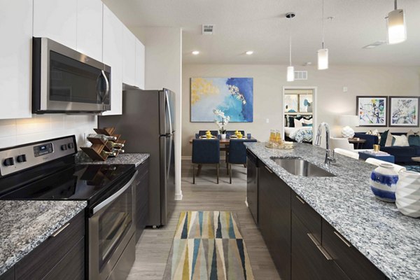 kitchen at M South Apartments
