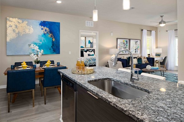 kitchen at M South Apartments