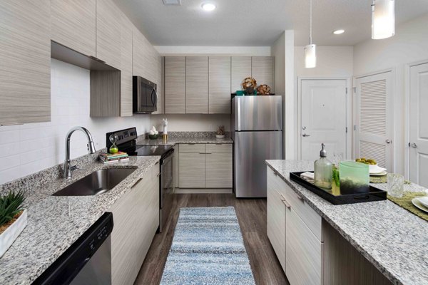 kitchen at M South Apartments