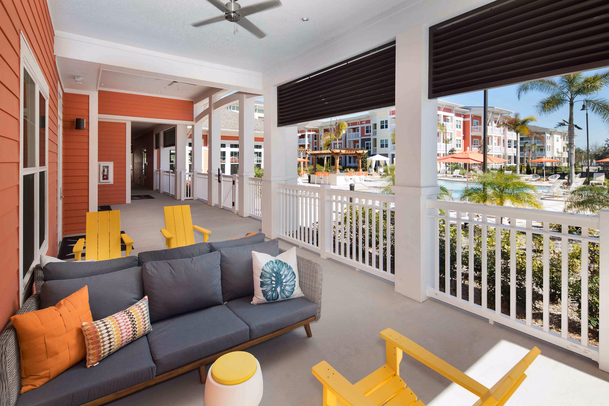 patio at M South Apartments