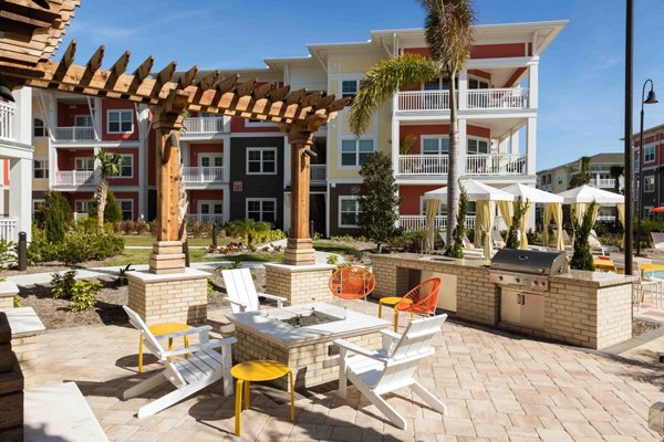 grill area at M South Apartments