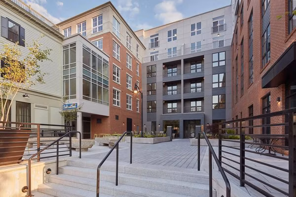 building/exterior at The Block at Odell Apartments