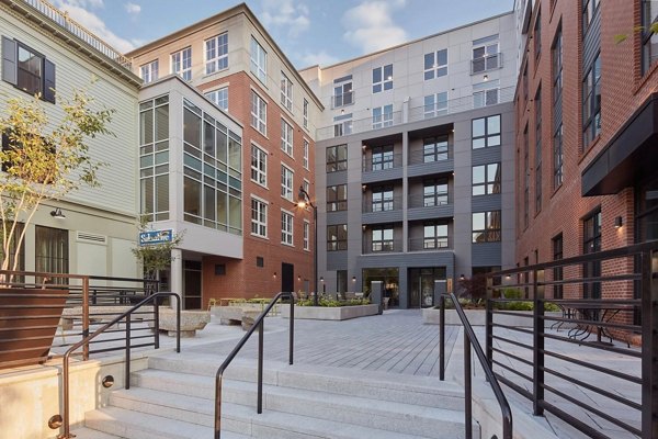 building/exterior at The Block at Odell Apartments