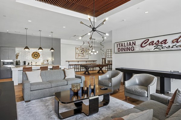 clubhouse at The Block at Odell Apartments