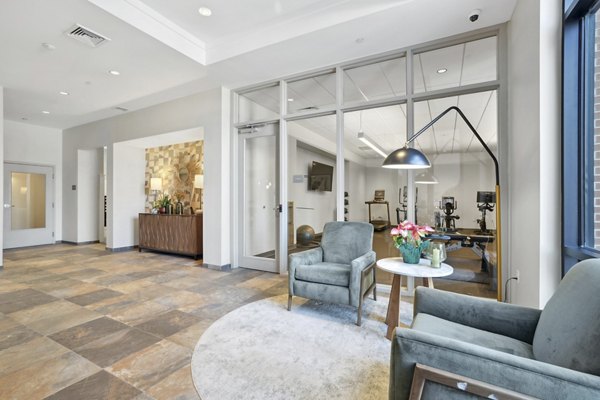 clubhouse at The Block at Odell Apartments