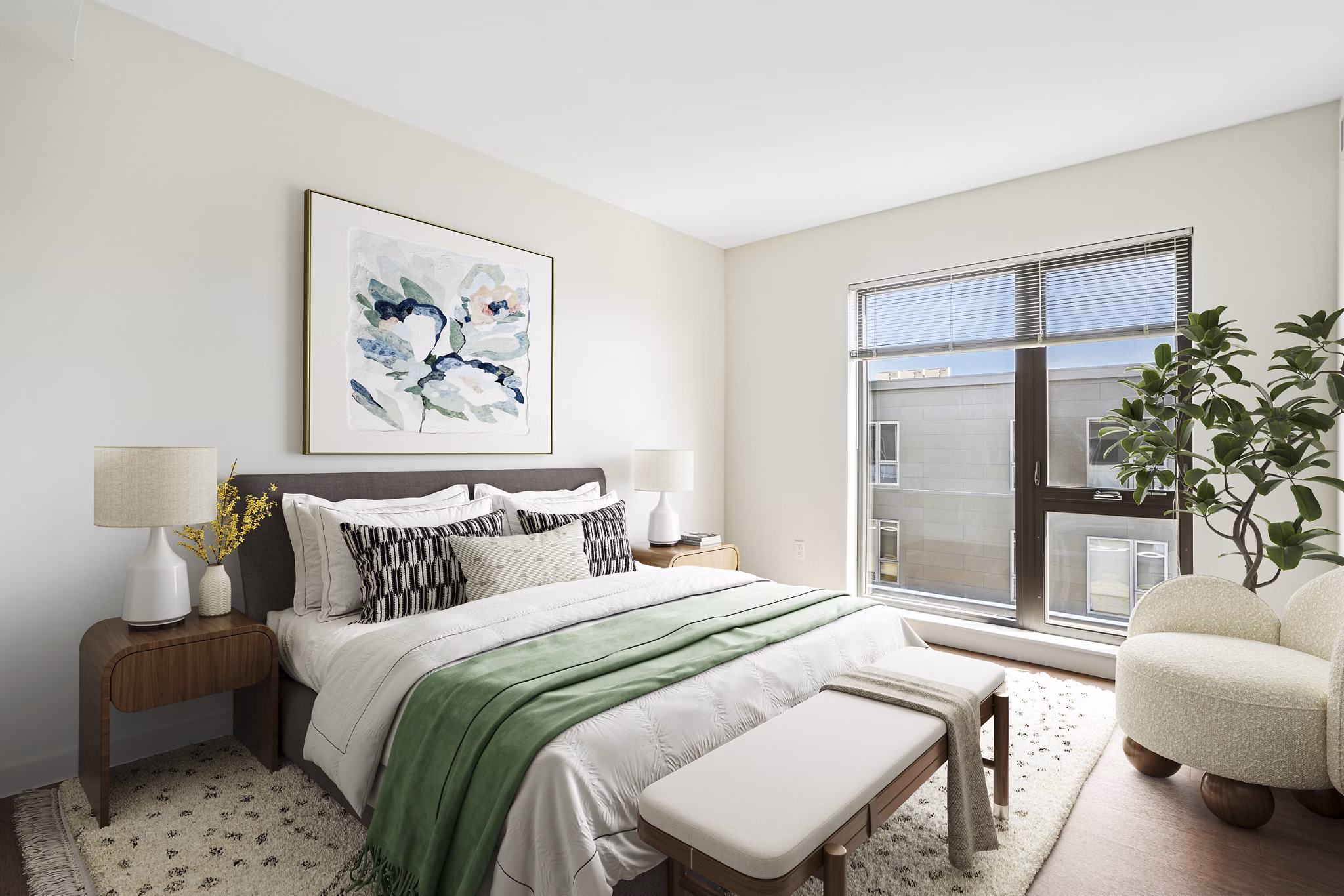 bedroom at Canvas Apartments