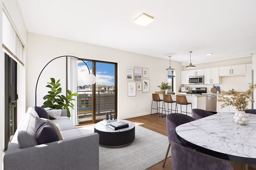 living room at Canvas Apartments