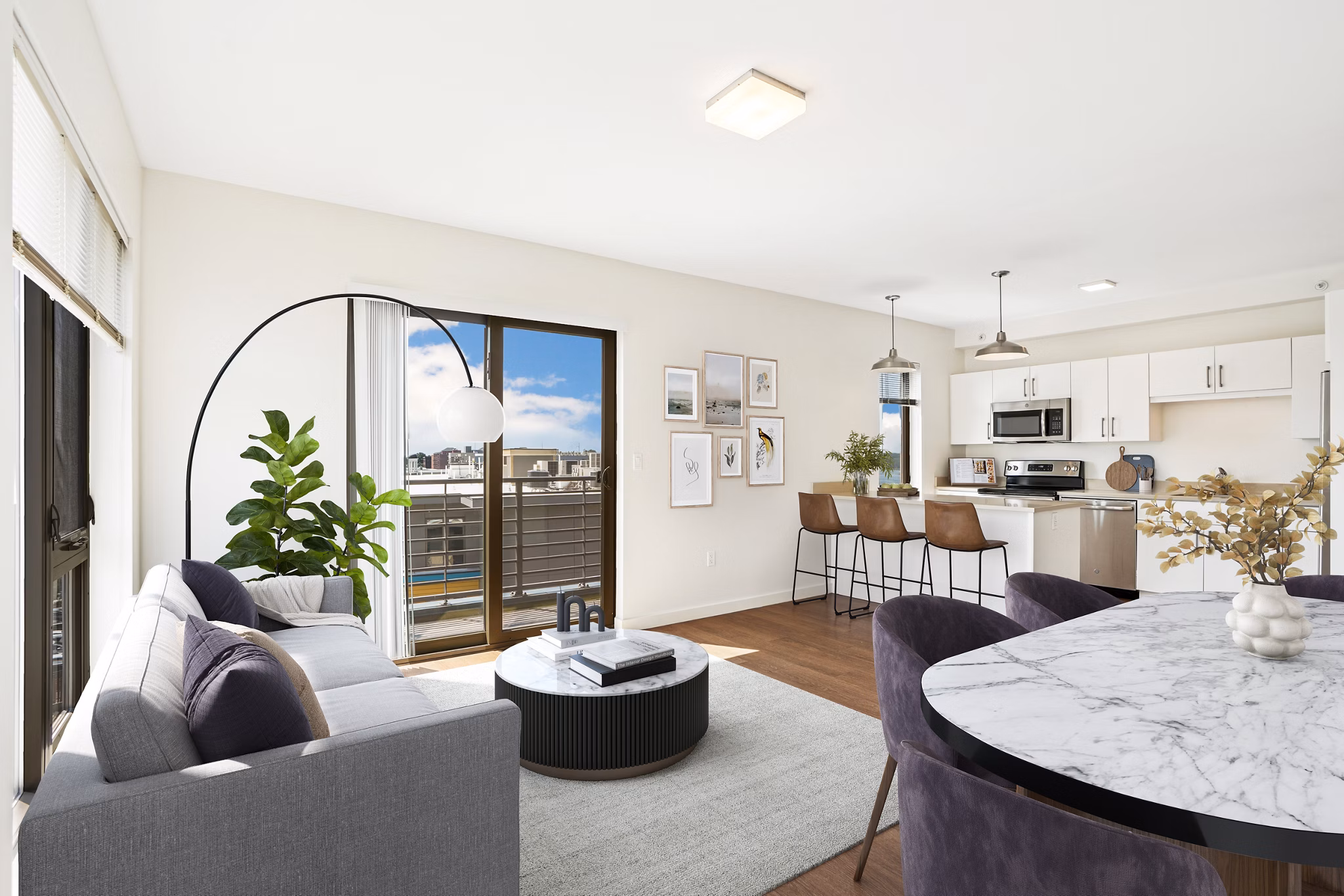 living room at Canvas Apartments