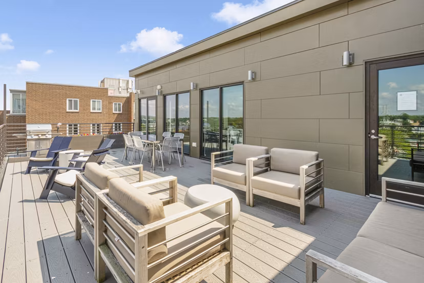 patio at Canvas Apartments