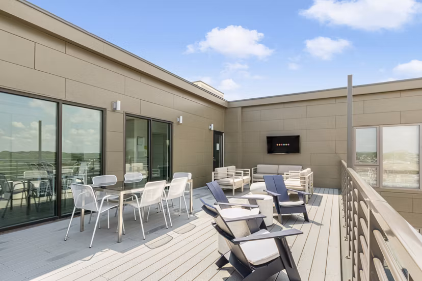 patio at Canvas Apartments