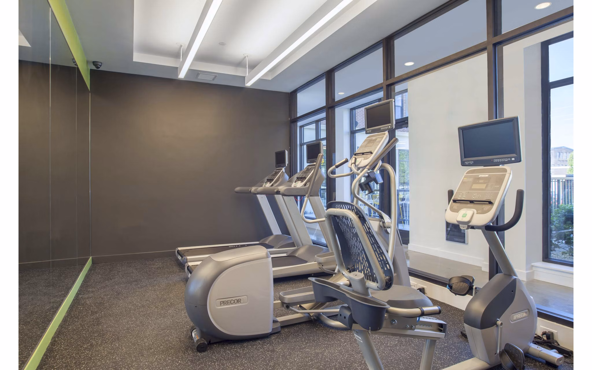 fitness center at Flats at 131 Apartments 