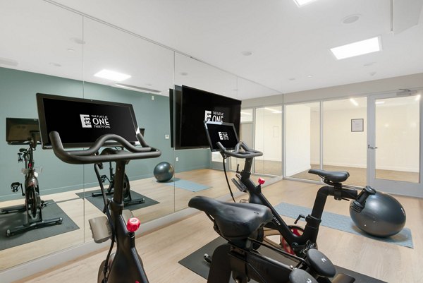 fitness center at Flats at 131 Apartments 