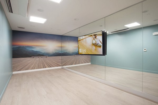fitness center at Flats at 131 Apartments 